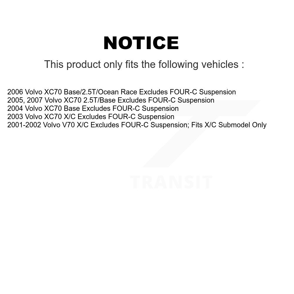 [Avant droite] Assemblage de ressort de suspension avant droite pour Volvo XC70 V70 78A-11492