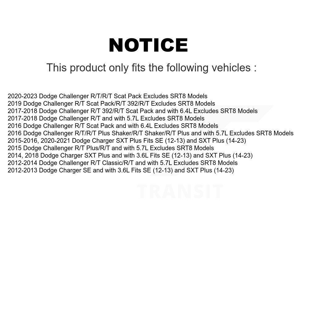 [Front] Assemblage avant de ressort de bobine de serrage pour Dodge Challenger Chargeur
