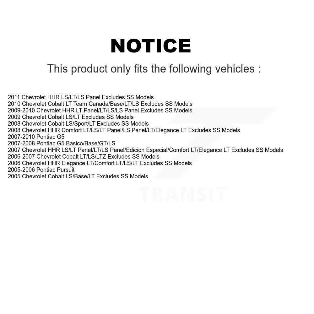 [Avant droite] Assemblage de ressort de suspension avant droite pour Chevrolet Cobalt Pontiac