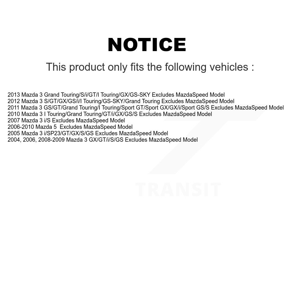 [Avant droite] Assemblage avant droit de ressort de bobine de serrage pour Mazda 3 5 78A-11682