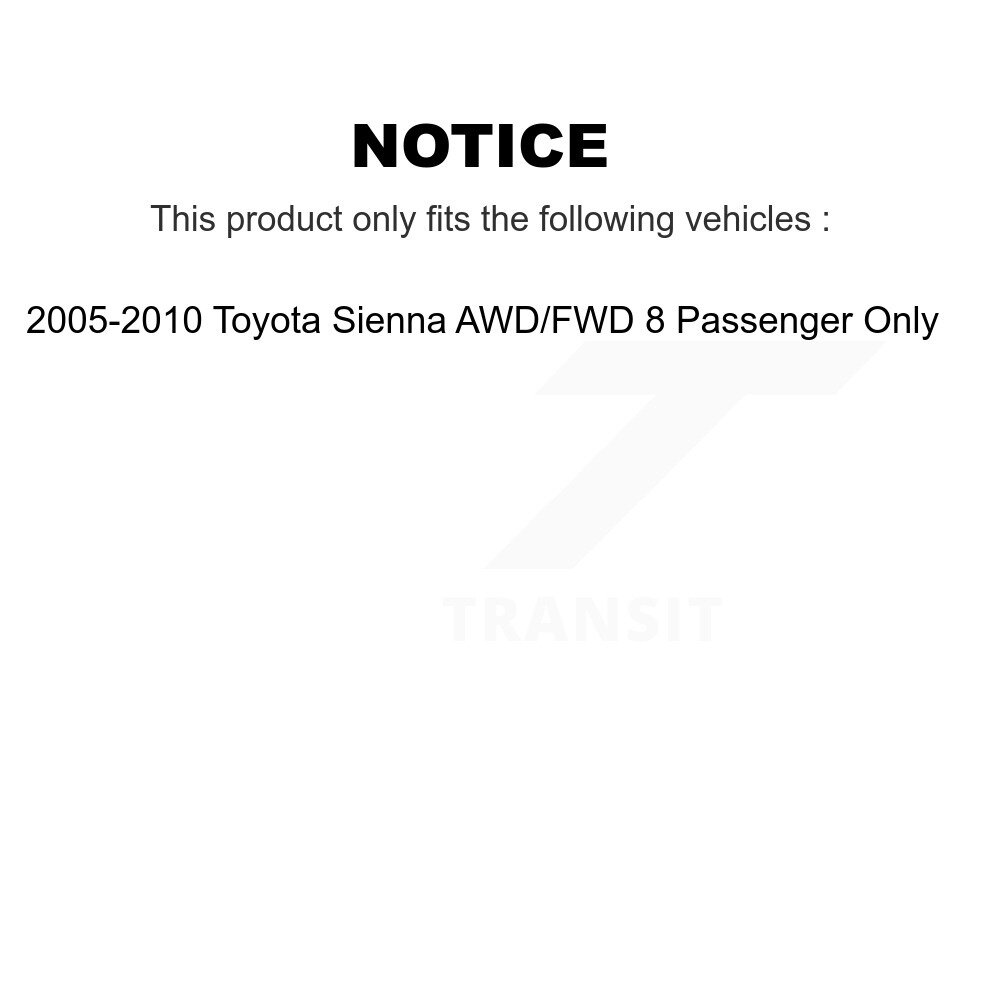 [Front Left] Assemblage à ressort de suspension avant-gauche Strut Coil pour 05-10 Toyota Sienna AWD/FWD