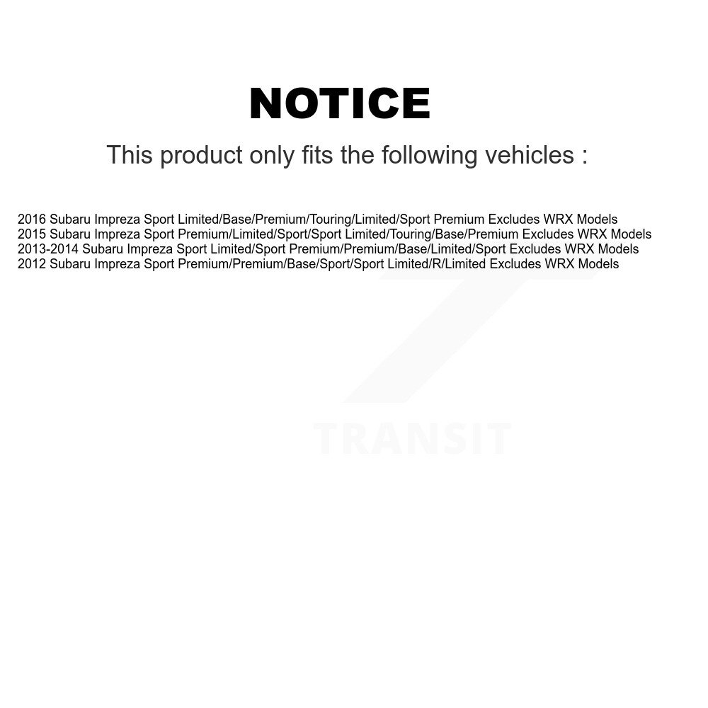 [Avant droite] Suspension avant droite Strut Coil Spring Assemblage pour Subaru Impreza 78A-13022