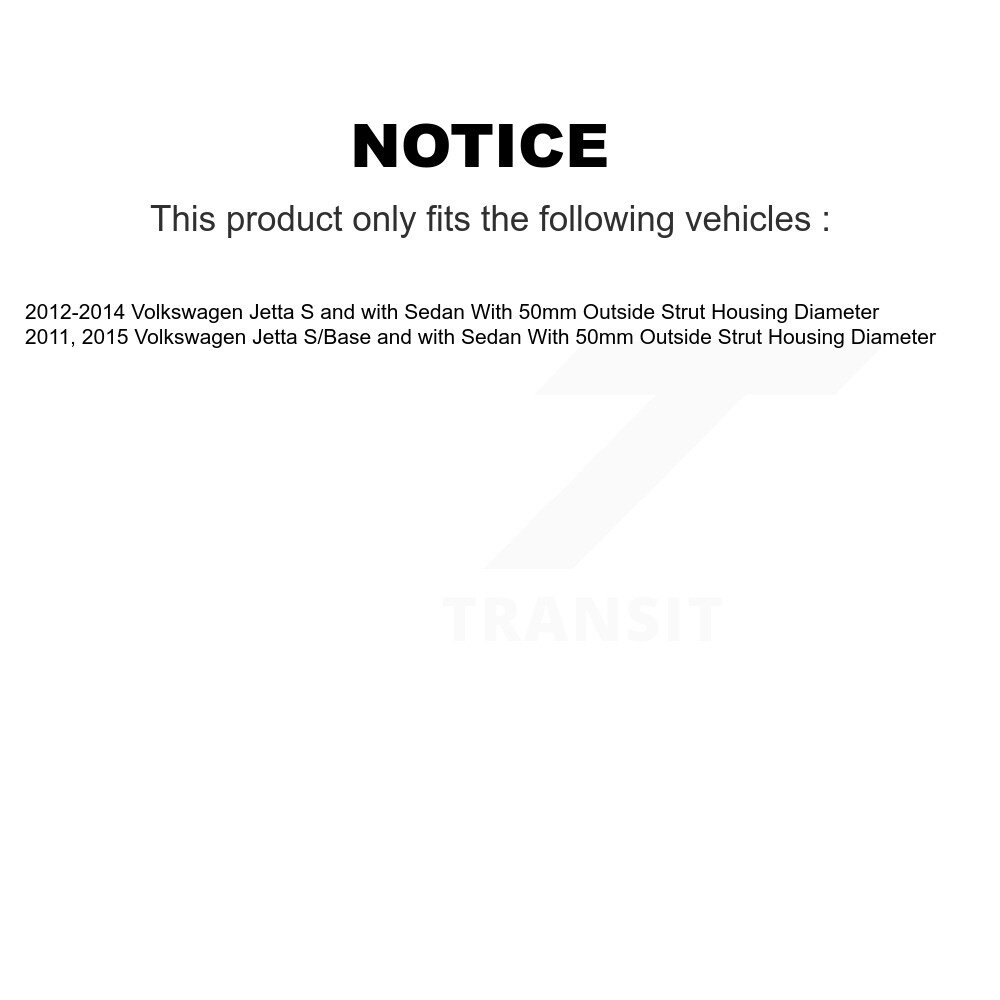 [Front] Suspension avant Strut Coil Spring Assemblage pour Volkswagen Jetta 78A-13060