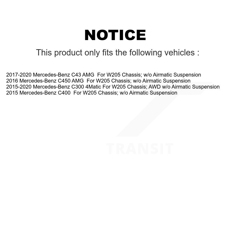[Avant droite] Assemblage de ressort de la bobine de serrage avant droite pour Mercedes-Benz C300 C43 AMG