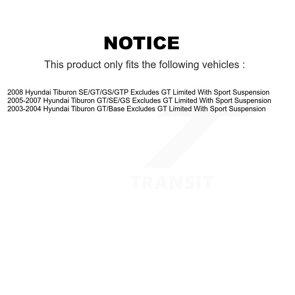 [Arrière droite] Suspension arrière droite Corde de ressort pour Hyundai Tiburon 78A-15082