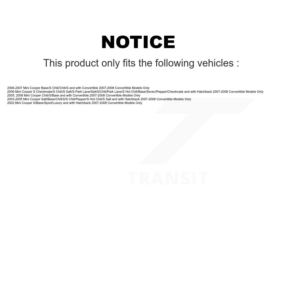[Arrière droite] Suspension arrière droite Corde de ressort pour Mini Cooper 78A-15132