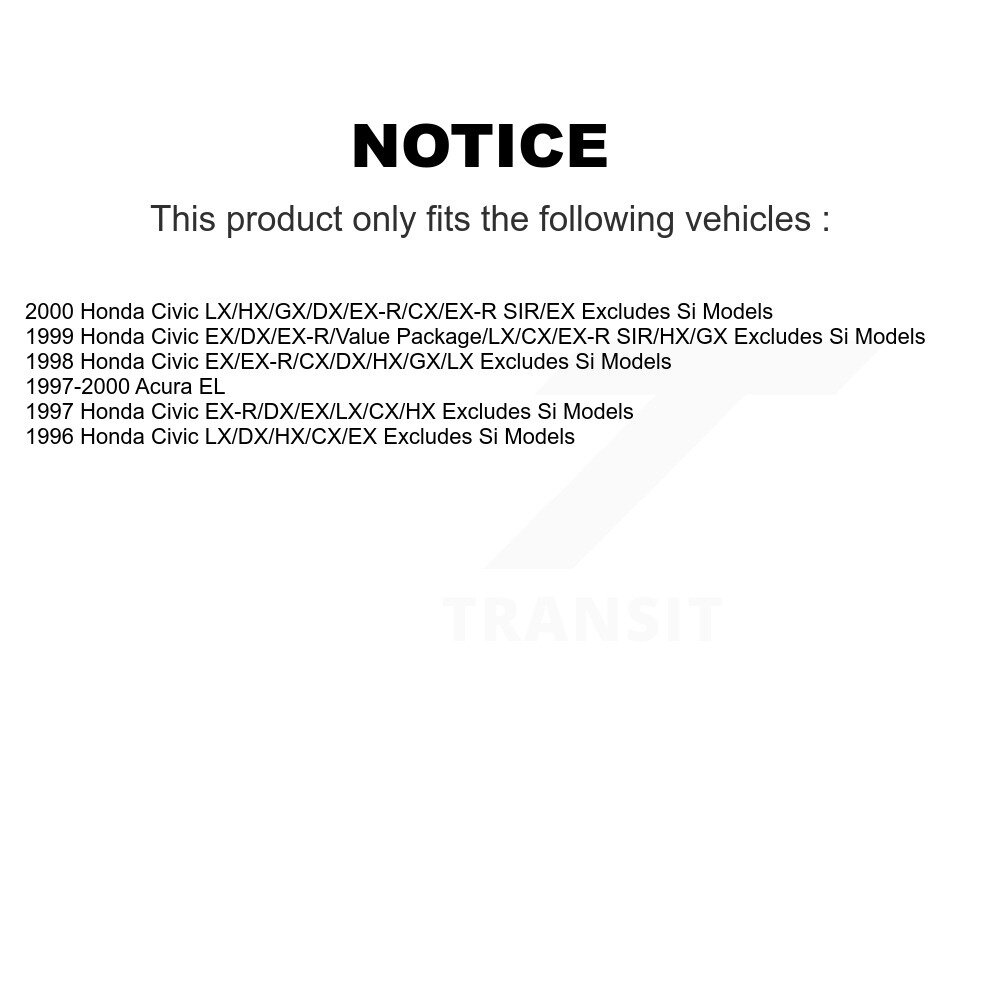 [Arrière] Suspension arrière Assemblage de ressort de bobine pour Honda Civic Acura EL 78A-15220