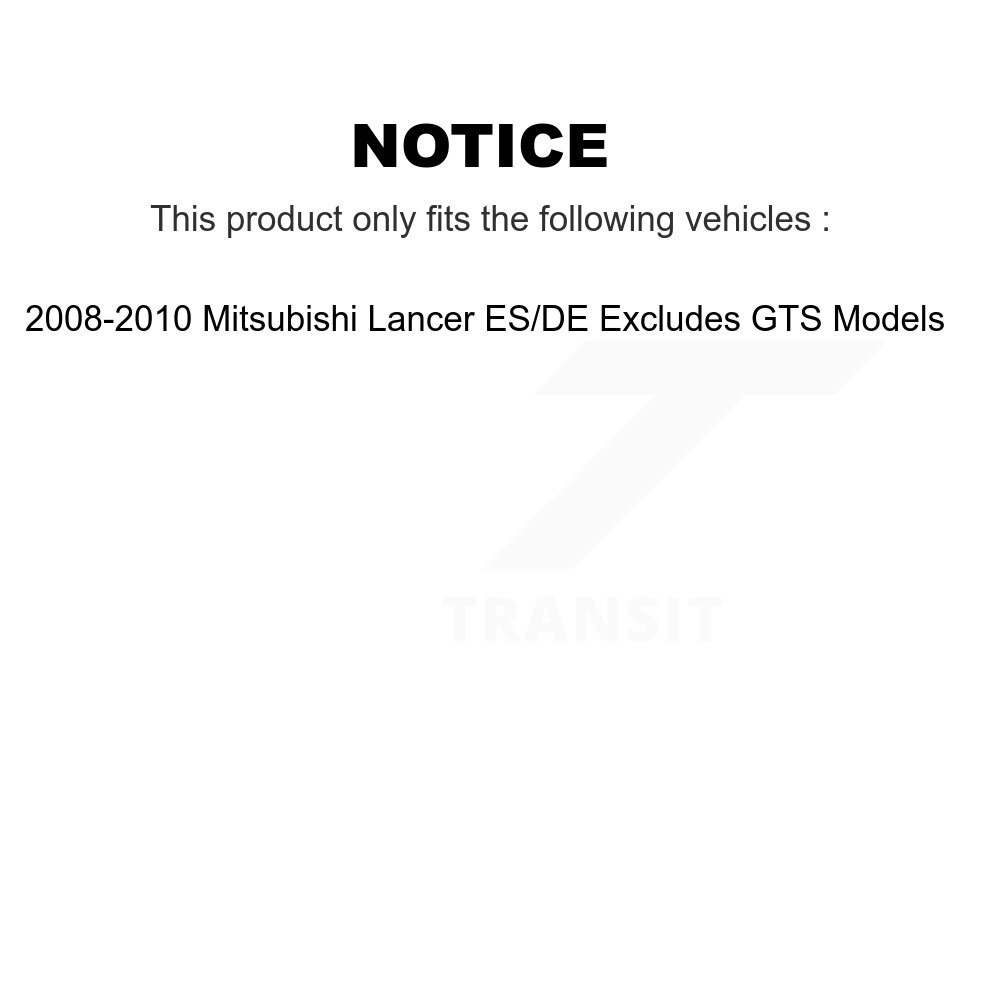 [Arrière] Assemblage de printemps de la bobine de suspension arrière pour 2008-2010 Mitsubishi Lancer DE/ES