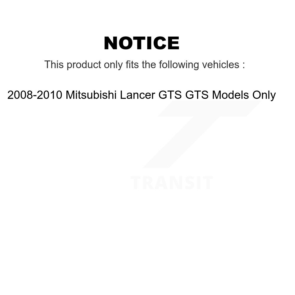 [Arrière] Assemblage de ressort de bobine de suspension arrière pour modèles Mitsubishi Lancer GTS Seulement