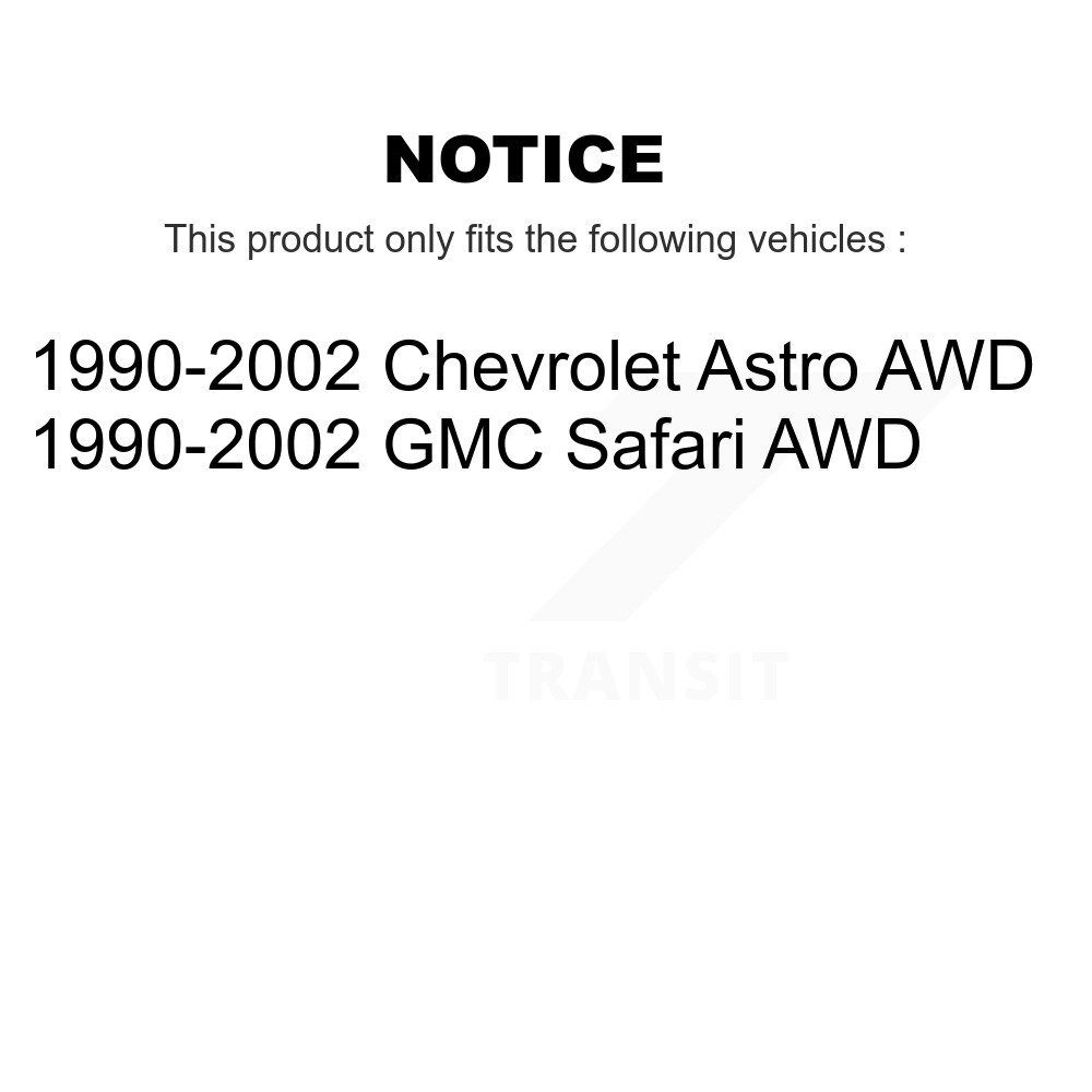 [Front] Rotor de frein à disque avant pour 1990-2002 Chevrolet Astro GMC Safari AWD 8-56132