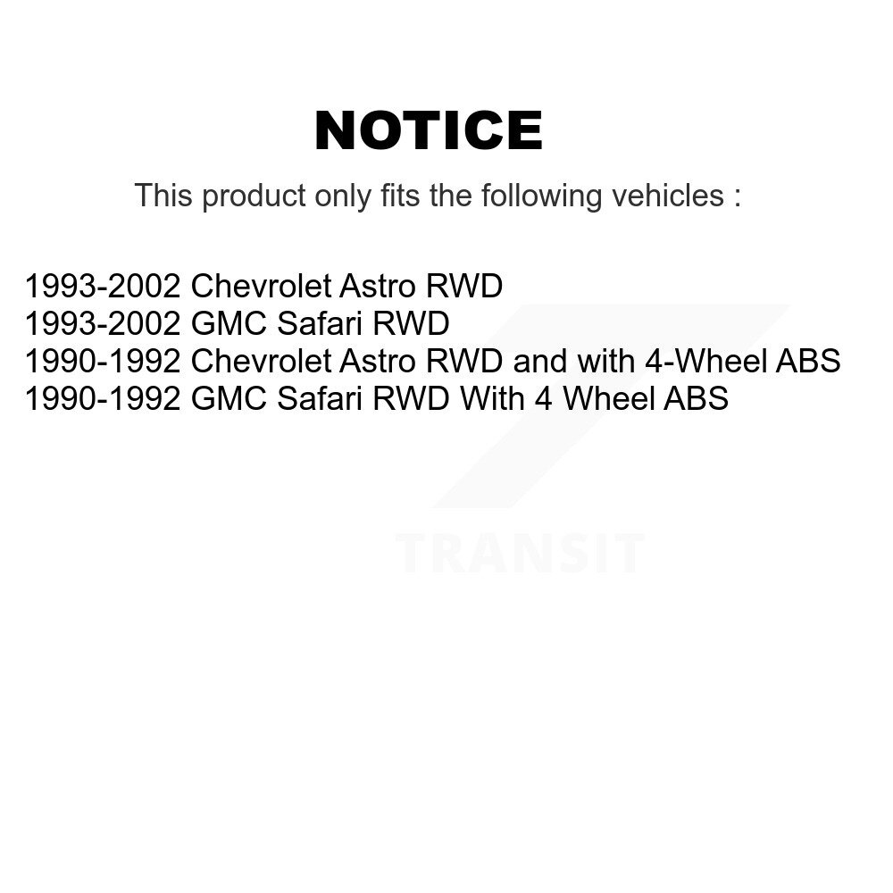 [Front] Assemblage du pivot de frein de disque avant pour Chevrolet Astro GMC Safari 8-56152
