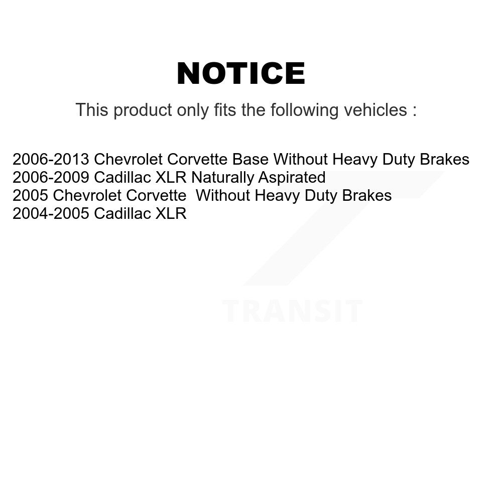 [Front] Rotor de frein à disque avant pour Chevrolet Corvette Cadillac XLR 8-580253