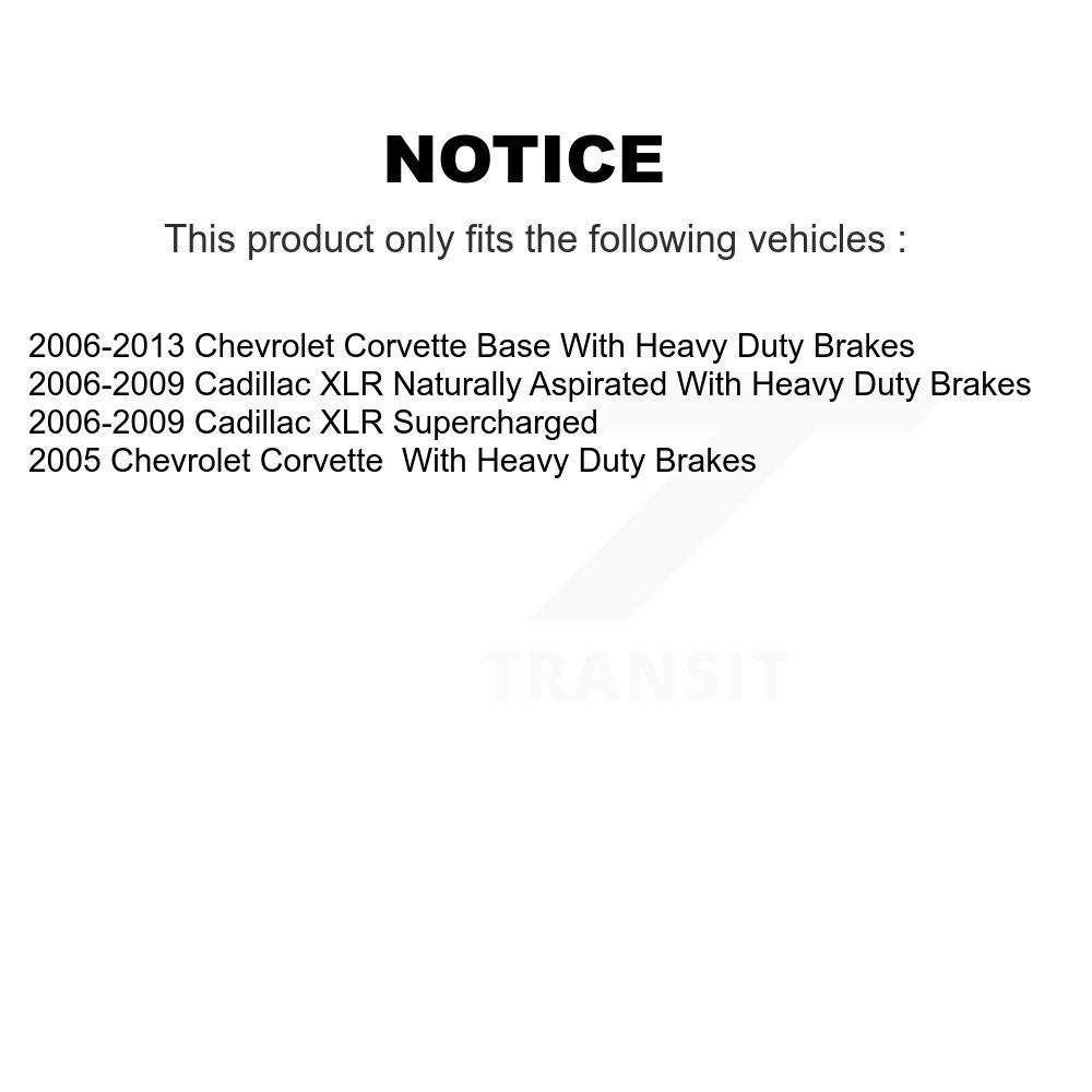 [Arrière] Rotor de frein arrière pour Chevrolet Corvette Cadillac XLR 8-580386