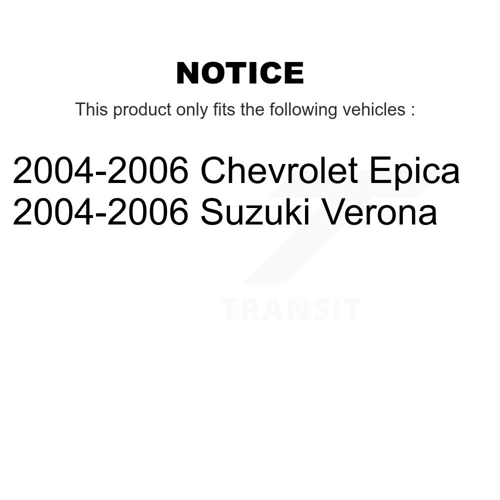 [Front] Rotor de frein à disque avant pour 2004-2006 Chevrolet Epica Suzuki Vérone 8-580410