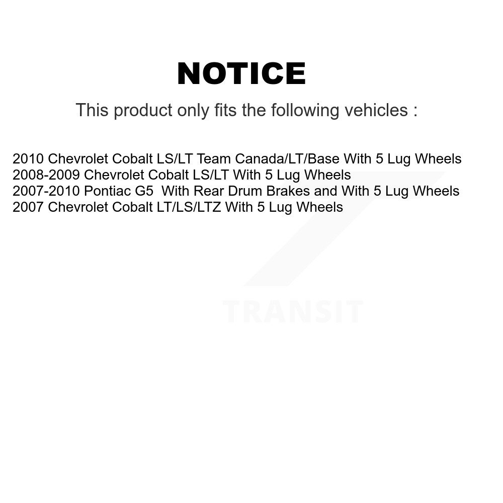 [Front] Rotor de frein à disque avant pour Chevrolet Cobalt Pontiac G5 8-580503