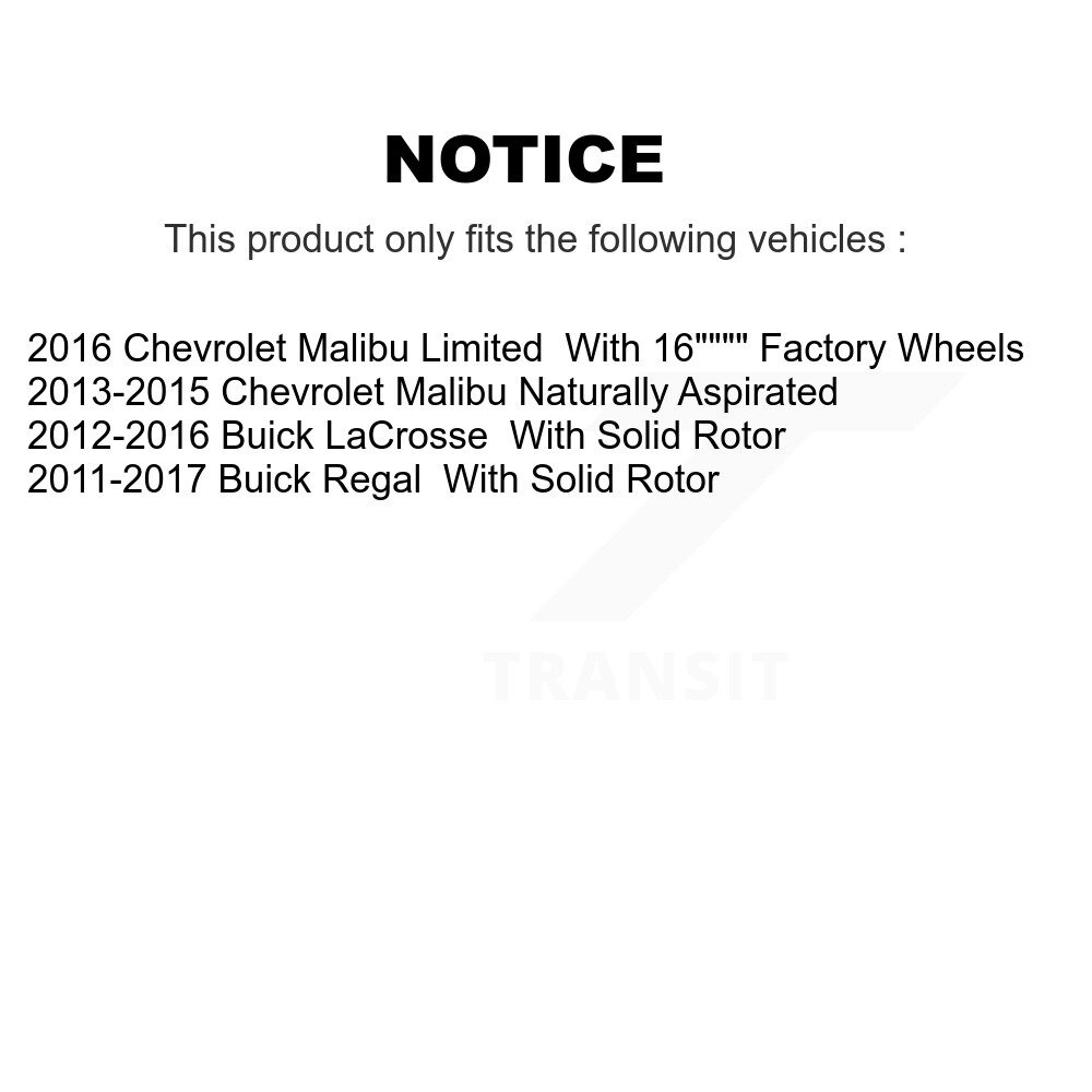 [Arrière] Rotor de frein à disque arrière pour Chevrolet Malibu Buick Regal LaCrosse Limited 8-580838