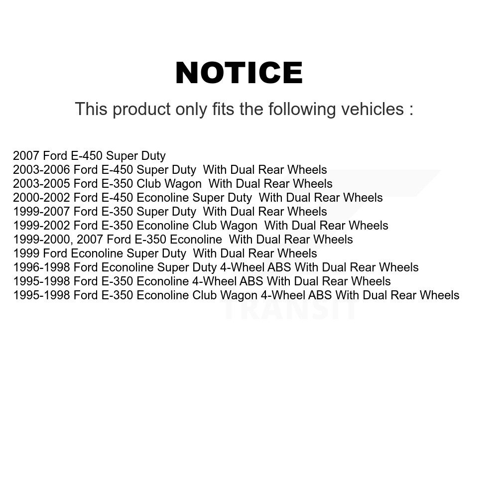 [Front] Assemblage du pivot de frein de disque avant pour Ford E-350 Super Duty Econoline Club