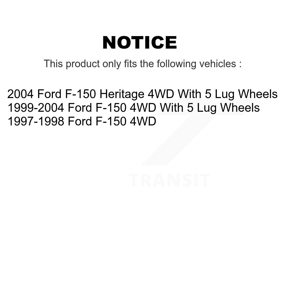 [Front] Rotor de frein à disque avant pour Ford F-150 Heritage 4WD 8-66630