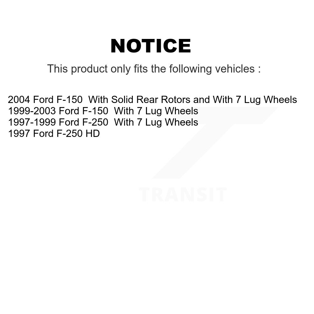 [Arrière] Rotor de frein à disque arrière pour Ford F-150 F-250 HD 8-66671