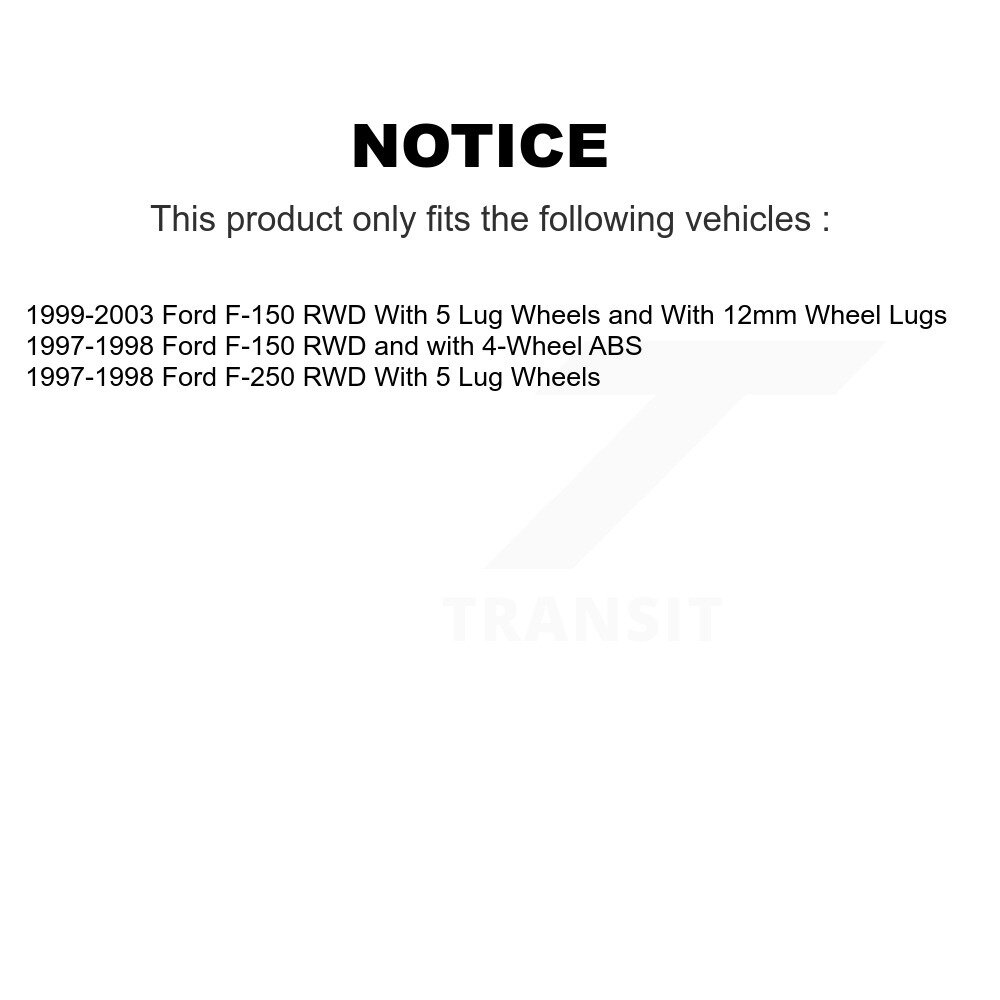 [Front] Assemblage du pivot de frein de disque avant pour Ford F-150 F-250 8-66821