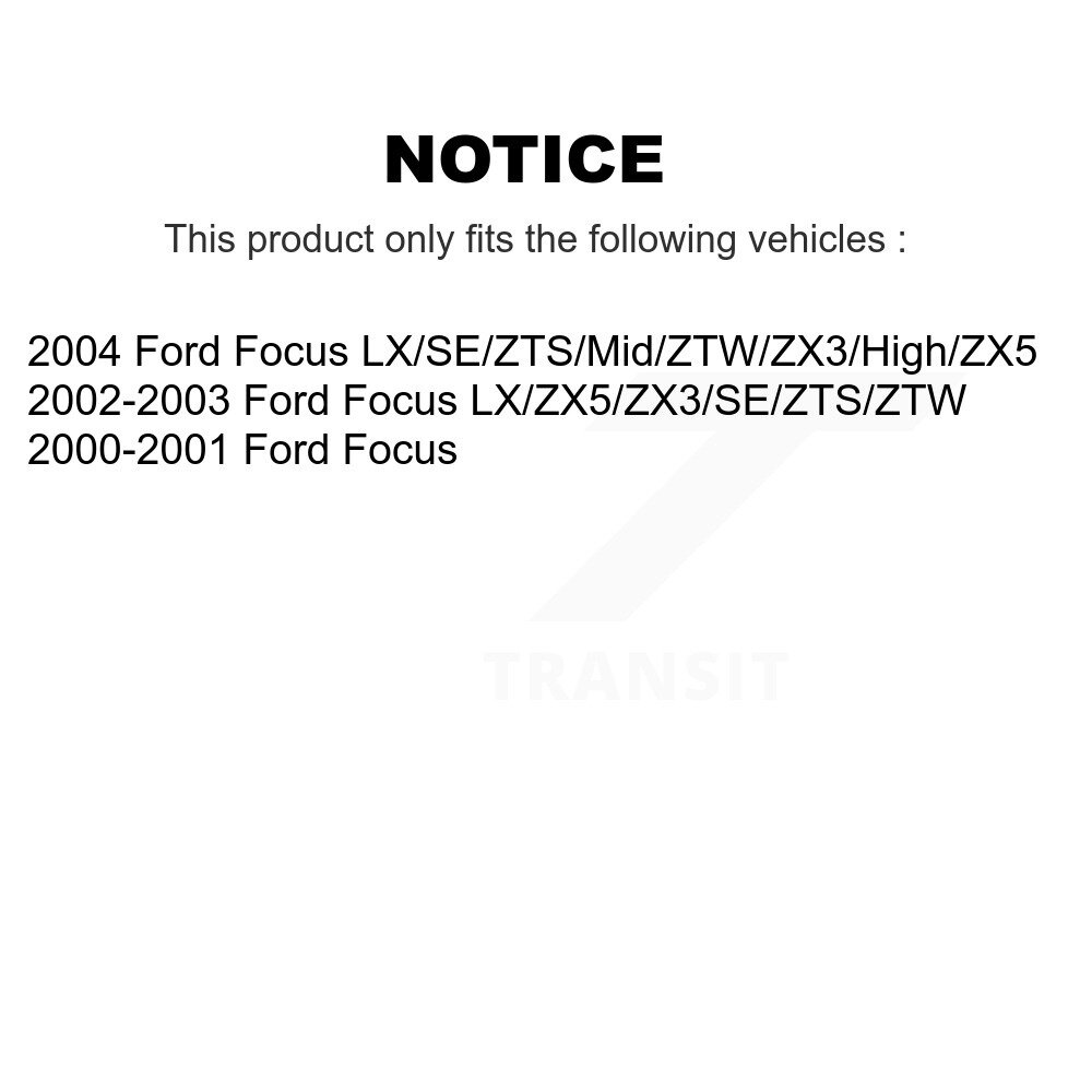 [Front] Rotor de frein à disque avant pour Ford Focus 8-66913