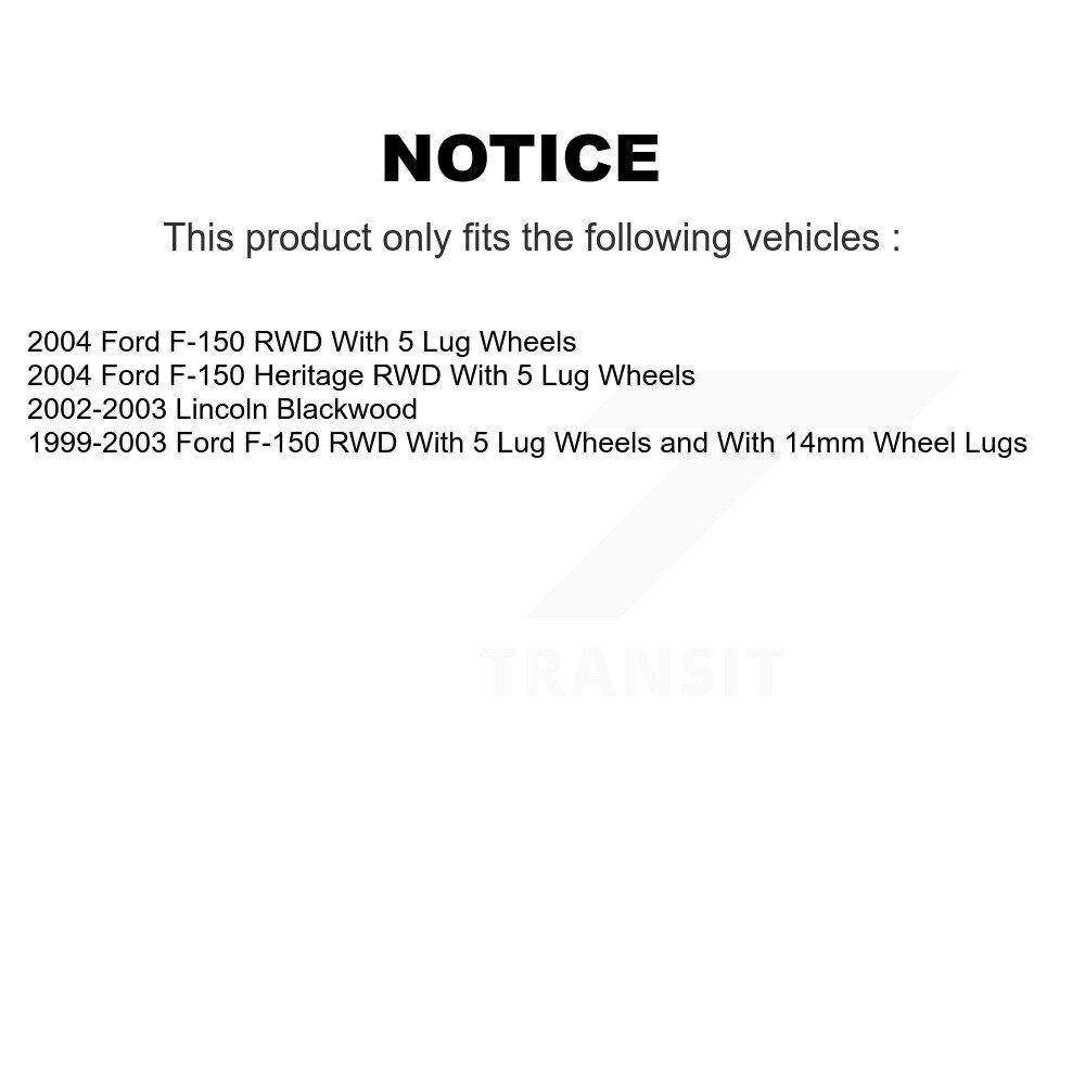 [Front] Assemblage du pivot de frein de disque avant pour Ford F-150 Heritage Lincoln Blackwood