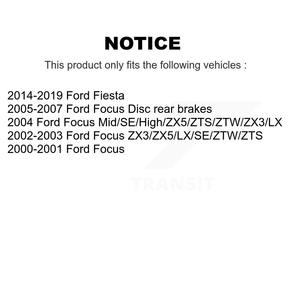 [Arrière] Rotor de frein à disque arrière pour Ford Focus Fiesta 8-680035