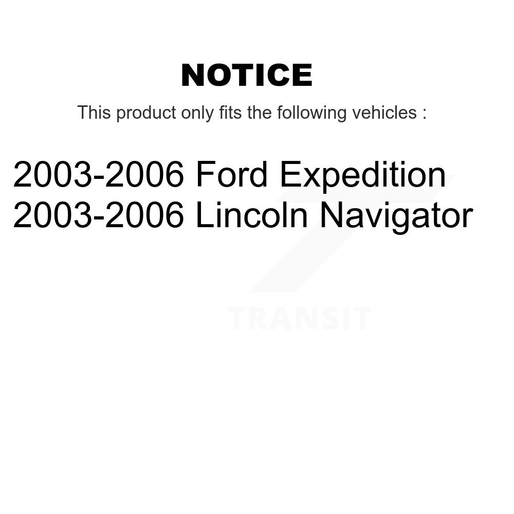 [Arrière] Rotor de frein à disque arrière pour 2003-2006 Ford Expédition Lincoln Navigator 8-680106