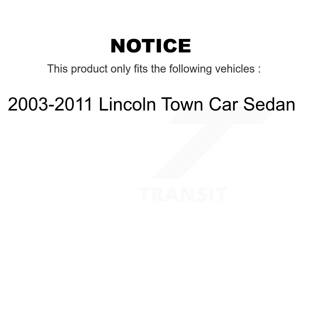 [Arrière] Rotor de frein à disque arrière pour 2003-2011 Berline de voiture Lincoln Town 8-680107