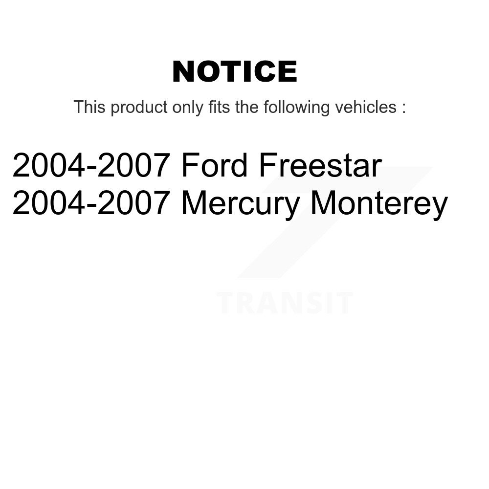 [Arrière] Rotor de frein à disque arrière pour 2004-2007 Ford Freestar Mercury Monterey 8-680189