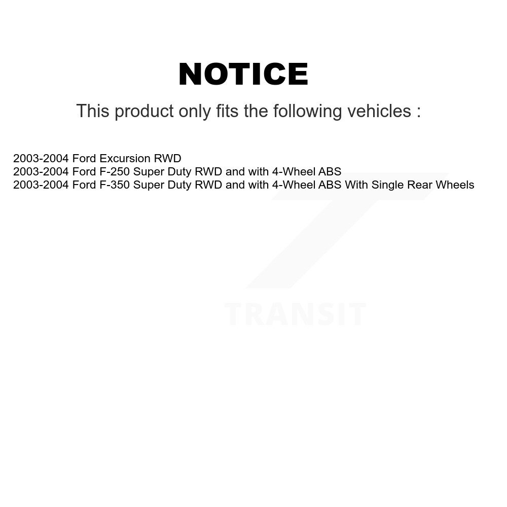 [Front] Assemblage du pivot de frein de disque avant pour Ford F-350 Super Duty F-250 Excursion