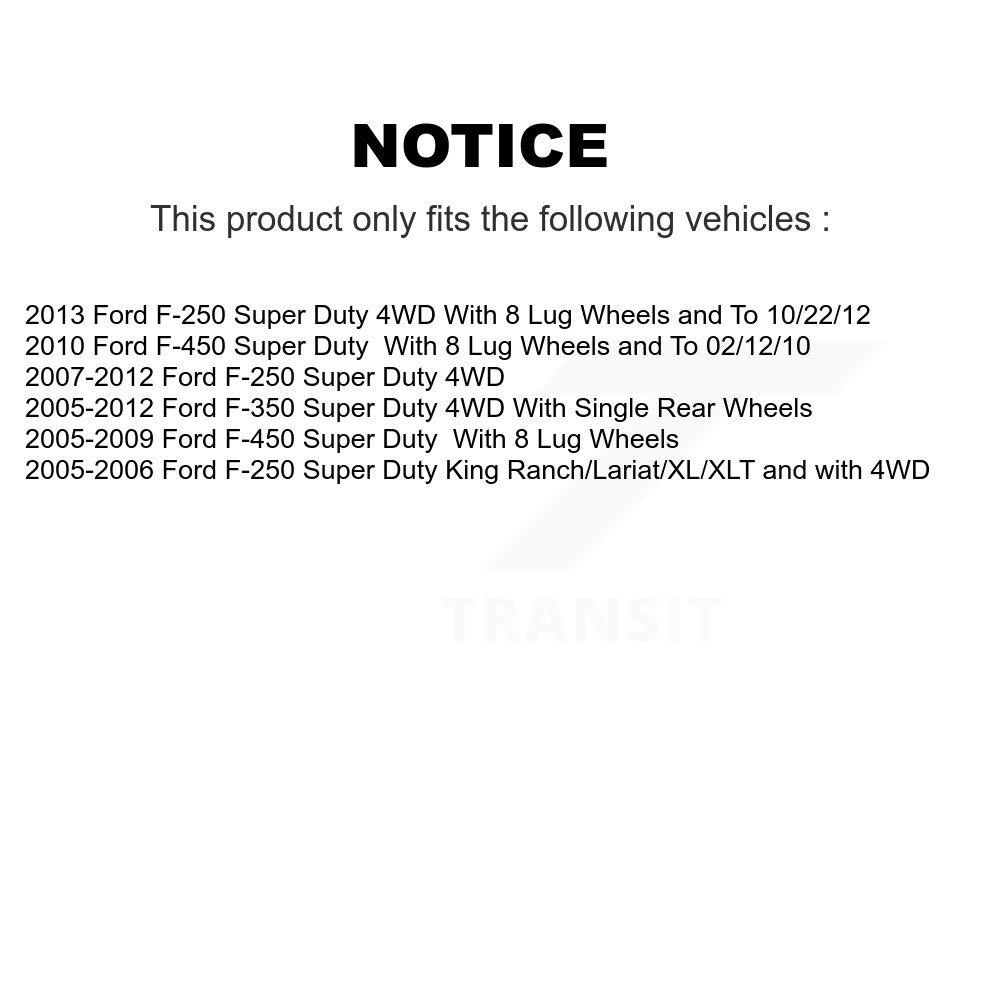 [Front] Rotor de frein à disque avant pour Ford F-350 Super Duty F-250 F-450 8-680280