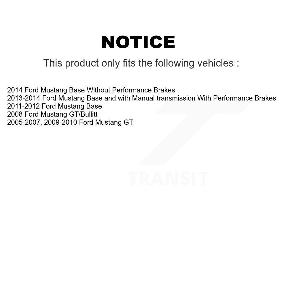 [Front] Rotor de frein à disque avant pour Ford Mustang 8-680326