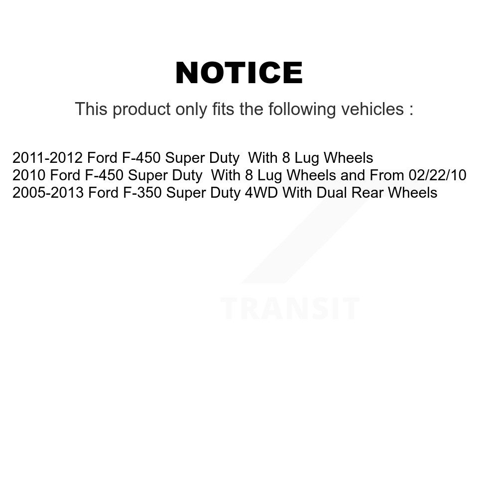 [Front] Rotor de frein à disque avant pour Ford F-350 Super Duty F-450 8-680339