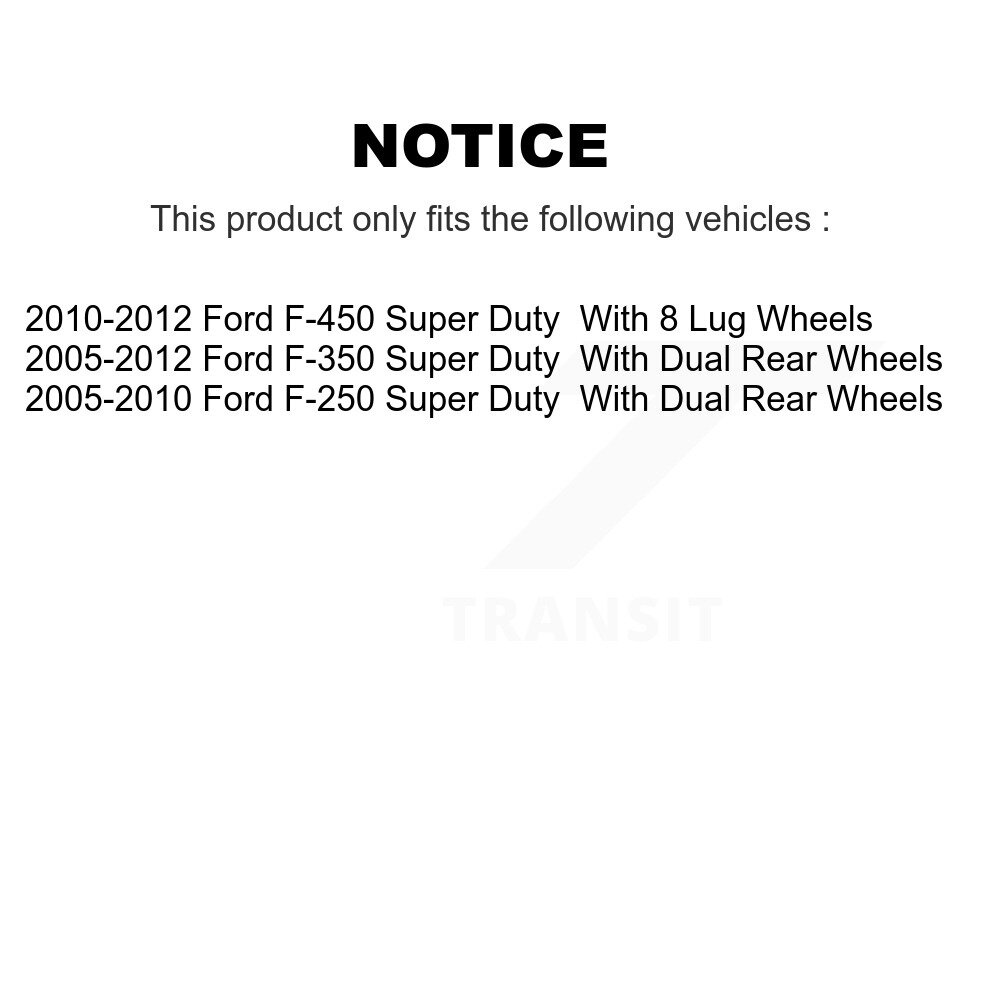 [Arrière] Rotor de frein à disque arrière pour Ford F-350 Super Duty F-450 8-680344