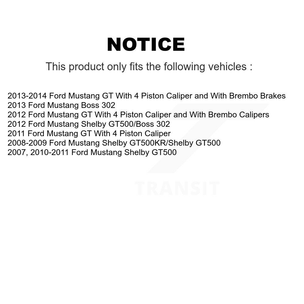 [Front] Rotor de frein à disque avant pour Ford Mustang 8-680497