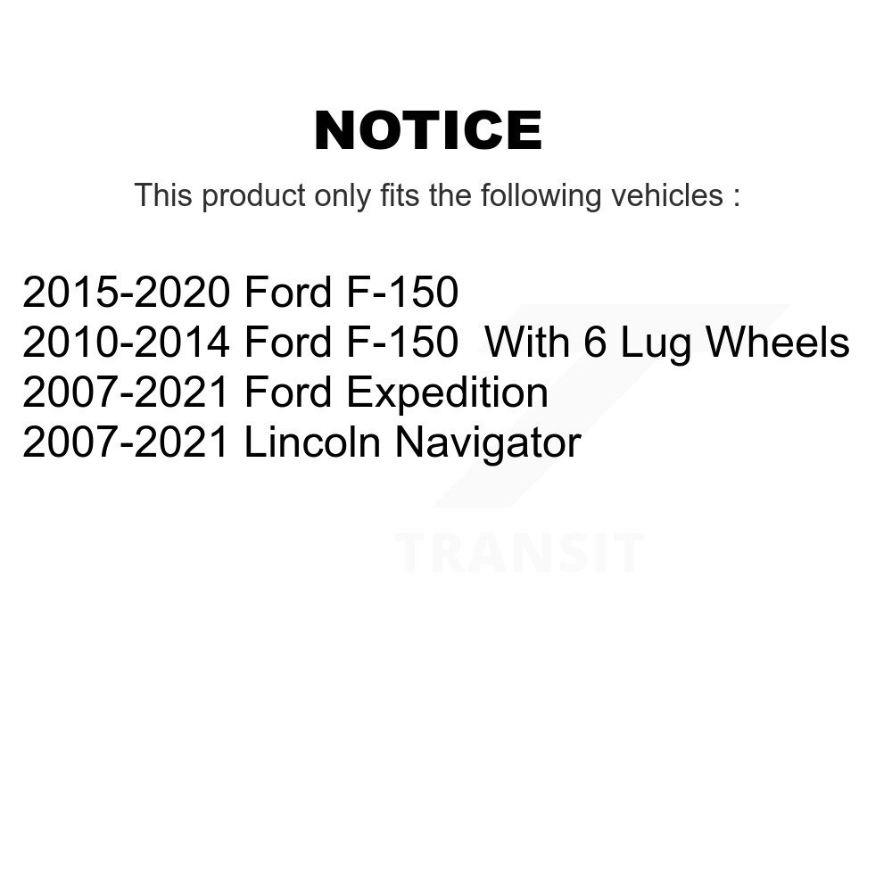 [Front] Rotor de frein à disque avant pour Ford F-150 Expédition Lincoln Navigator 8-680508
