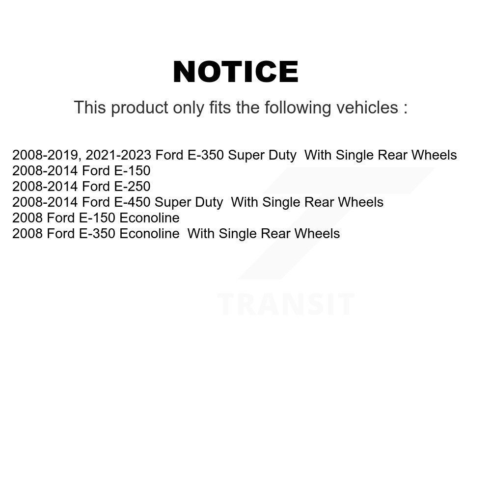 [Front] Montage du pivot de frein à disque avant pour Ford E-350 Super Duty E-250 E-150 E-450