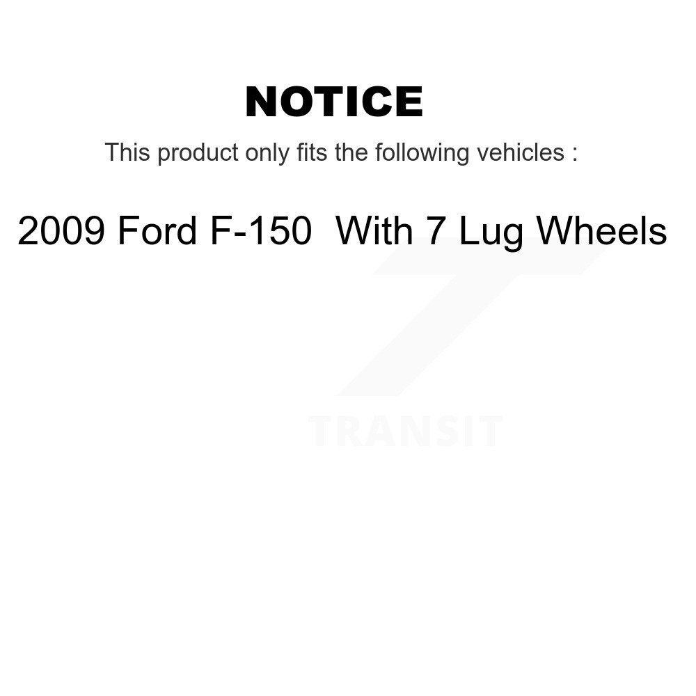[Front] Rotor de frein à disque avant pour Ford F-150 2009 avec 7 roues à lug 8-680732