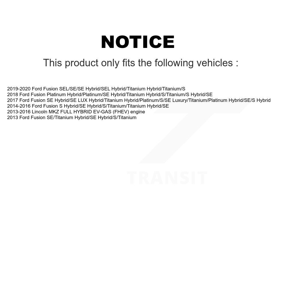 [Front] Rotor de frein à disque avant pour Ford Fusion Lincoln MKZ 8-681014