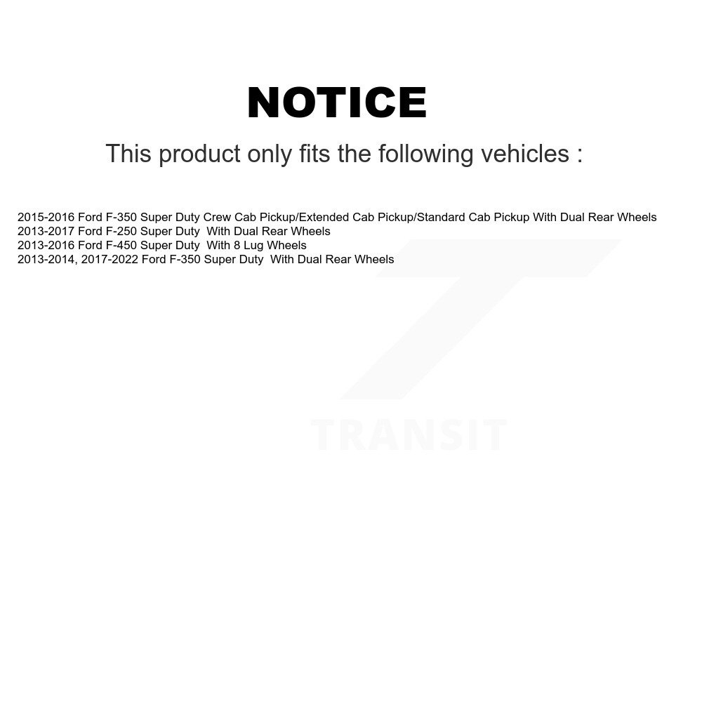 [Arrière] Rotor à disque arrière pour Ford F-350 Super Duty F-250 F-450 8-681018