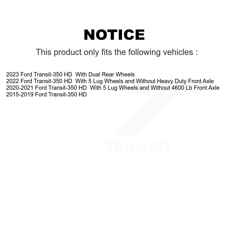 [Front] Rotor de frein à disque avant pour Ford Transit-350 HD 8-681782
