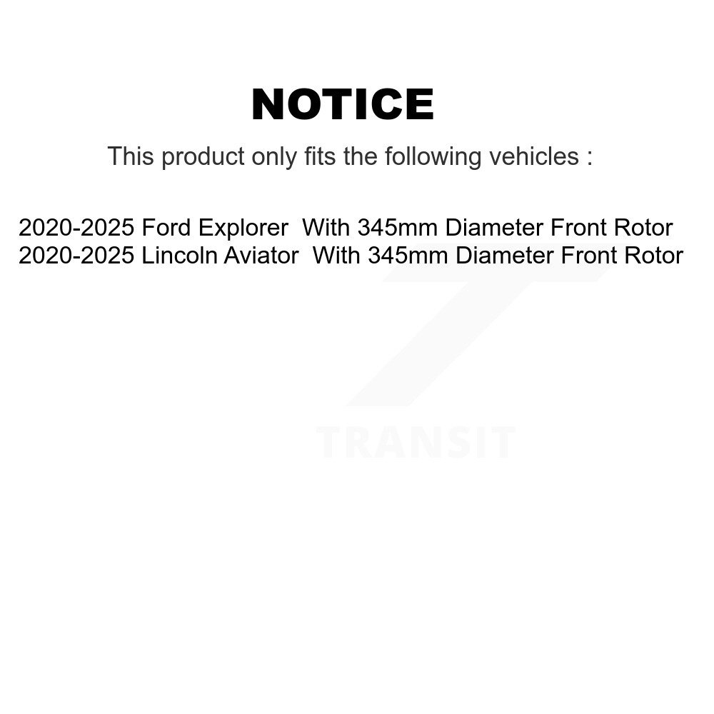 [Front] Rotor de frein avant pour Ford Explorer Lincoln Aviator 8-682615