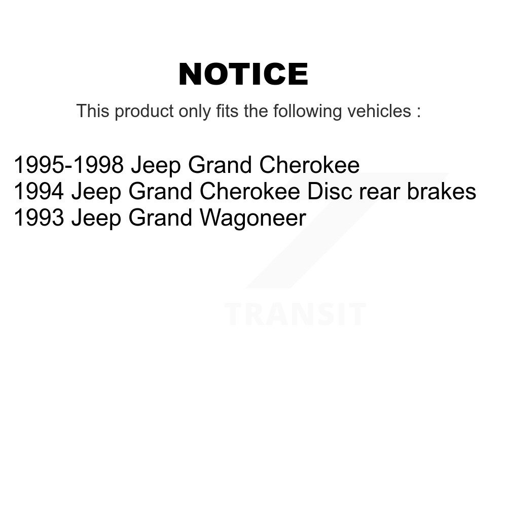 [Arrière] Rotor de frein à disque arrière pour Jeep Grand Cherokee Wagoneer 8-76451