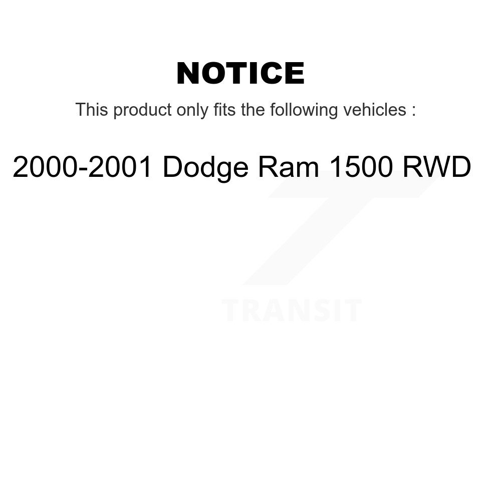 [Front] Rotor de frein à disque avant pour 2000-2001 Dodge Ram 1500 RWD 8-76918