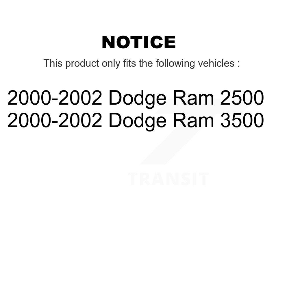 [Arrière] Rotor de frein à disque arrière pour 2000-2002 Dodge Ram 2500 3500 8-78020