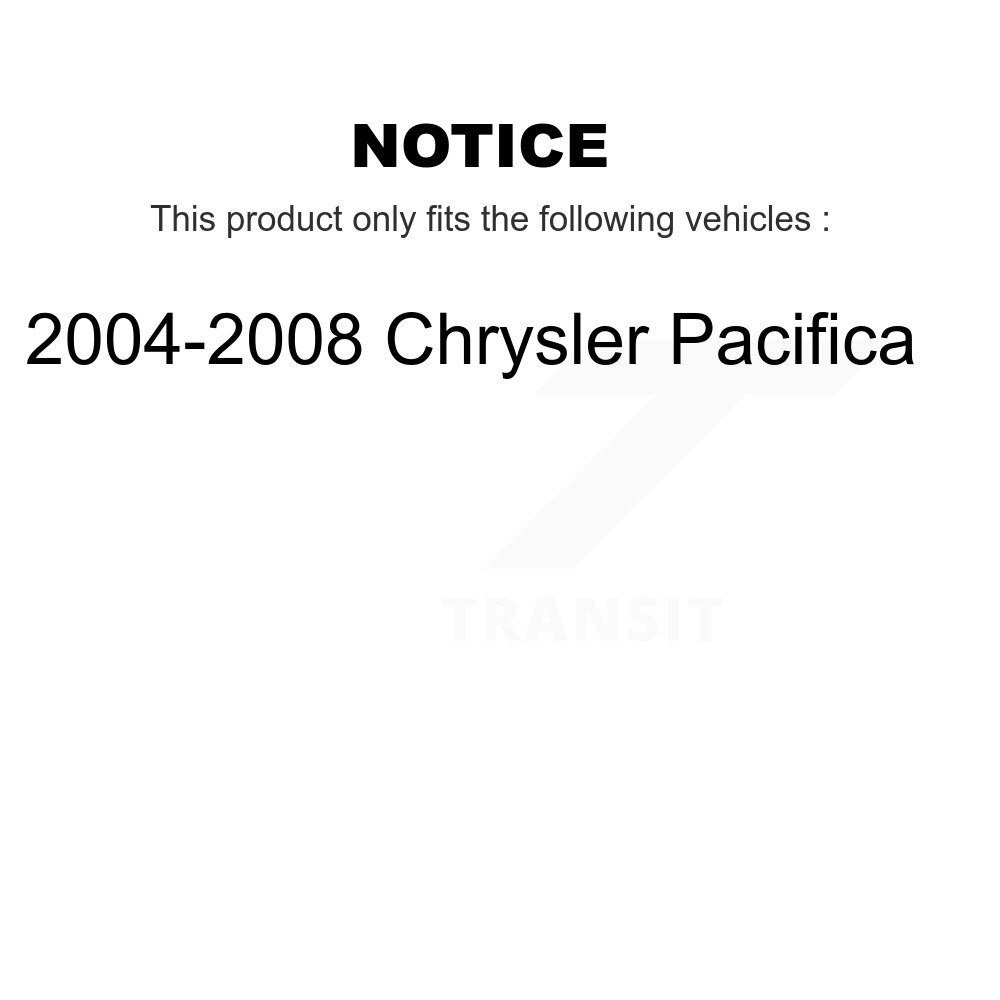 [Front] Rotor de frein à disque avant pour 2004-2008 Chrysler Pacifica 8-78175