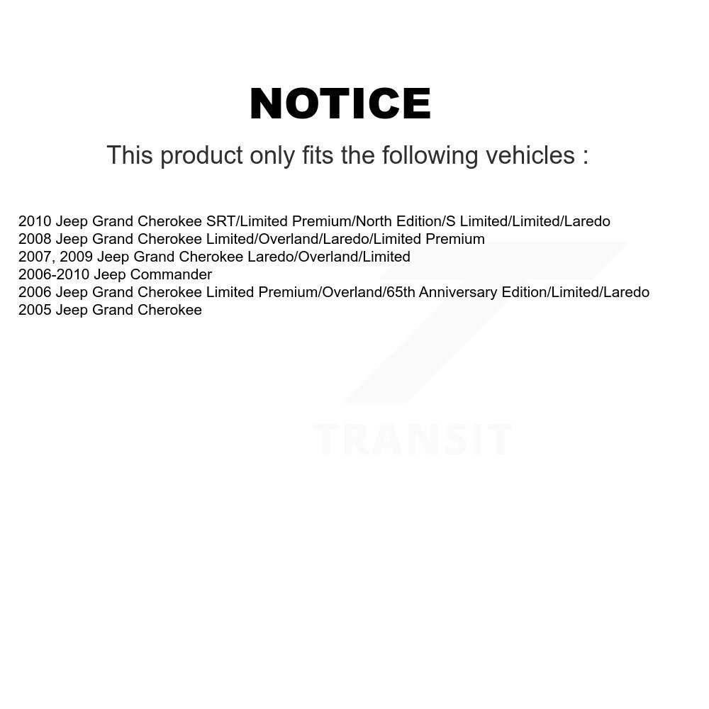 [Front] Rotor de frein à disque avant pour Jeep Grand Cherokee Commander 8-780289