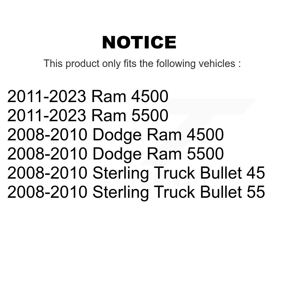 [Front] Rotor de frein à disque avant pour camion Sterling Ram Dodge 4500 5500 Bullet 45 55