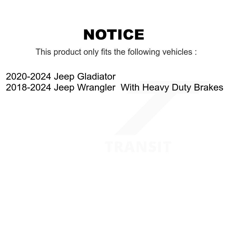 [Front] Rotor de frein à disque avant pour jeep Wrangler Gladiator 8-782319
